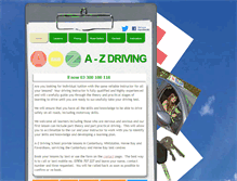 Tablet Screenshot of a-zdriving.co.uk